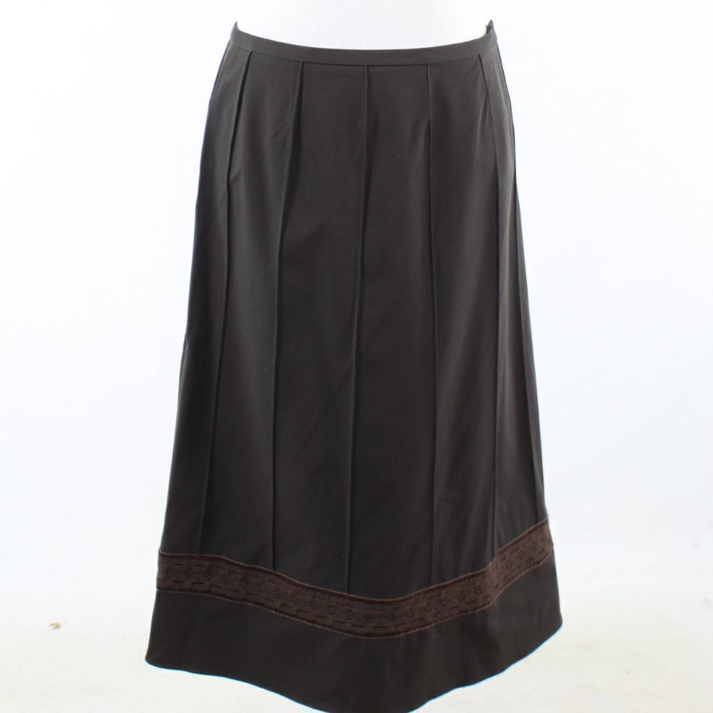 Doncaster brown peasant skirt 8